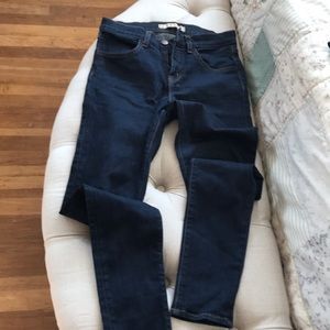 J Brand dark indigo skinny jeans